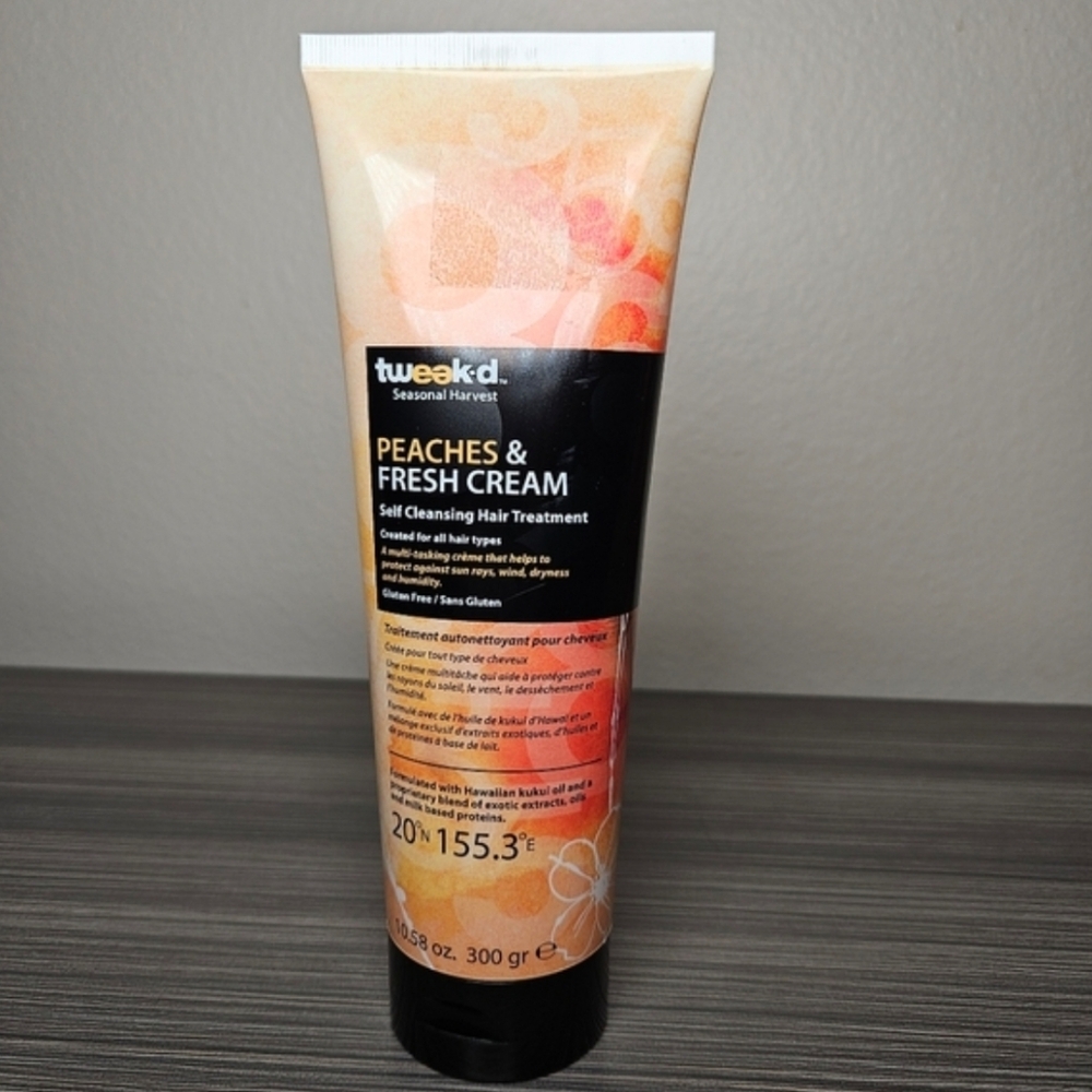 Tweak'd by Nature Peaches and Fresh Cream Self Cleansing Hair Treatment 10.58oz